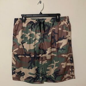 Camouflage Print Shorts